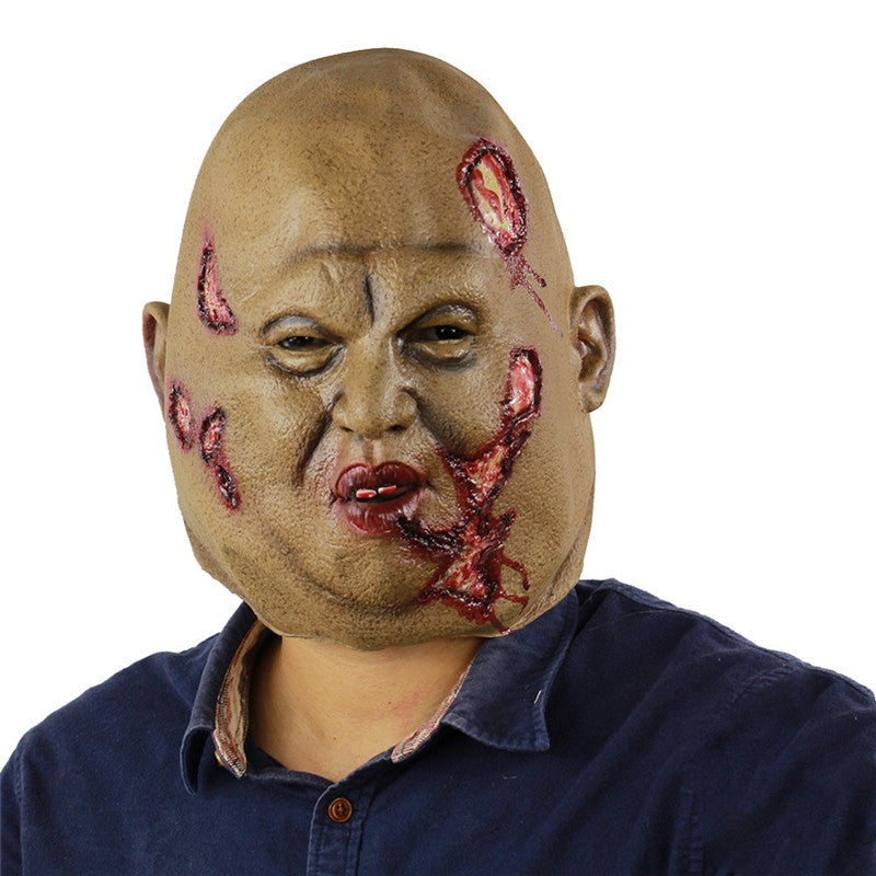 Chef Halloween Mask Full Face Bloody Horror Mask Adult