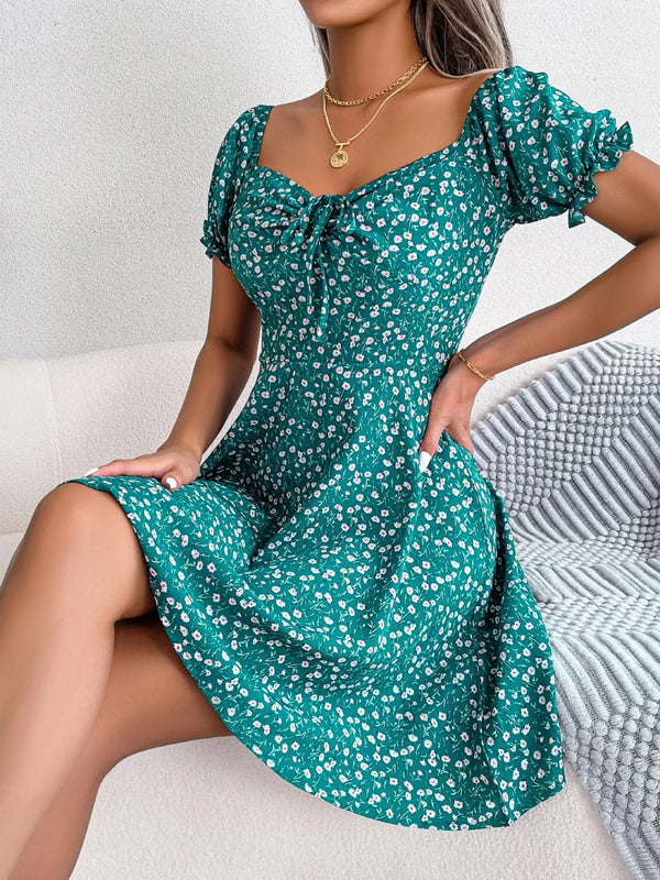 Short Sleeve Casual Dress for Women, Lightweight and Comfortable Day Dress, Versatile Summer Style-2
