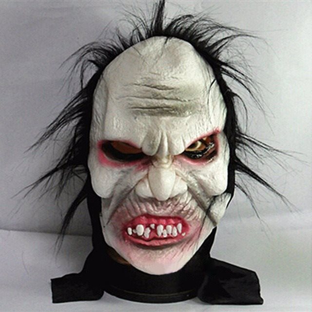 Mask Halloween Grimace Zombie Full Face Horror Prop