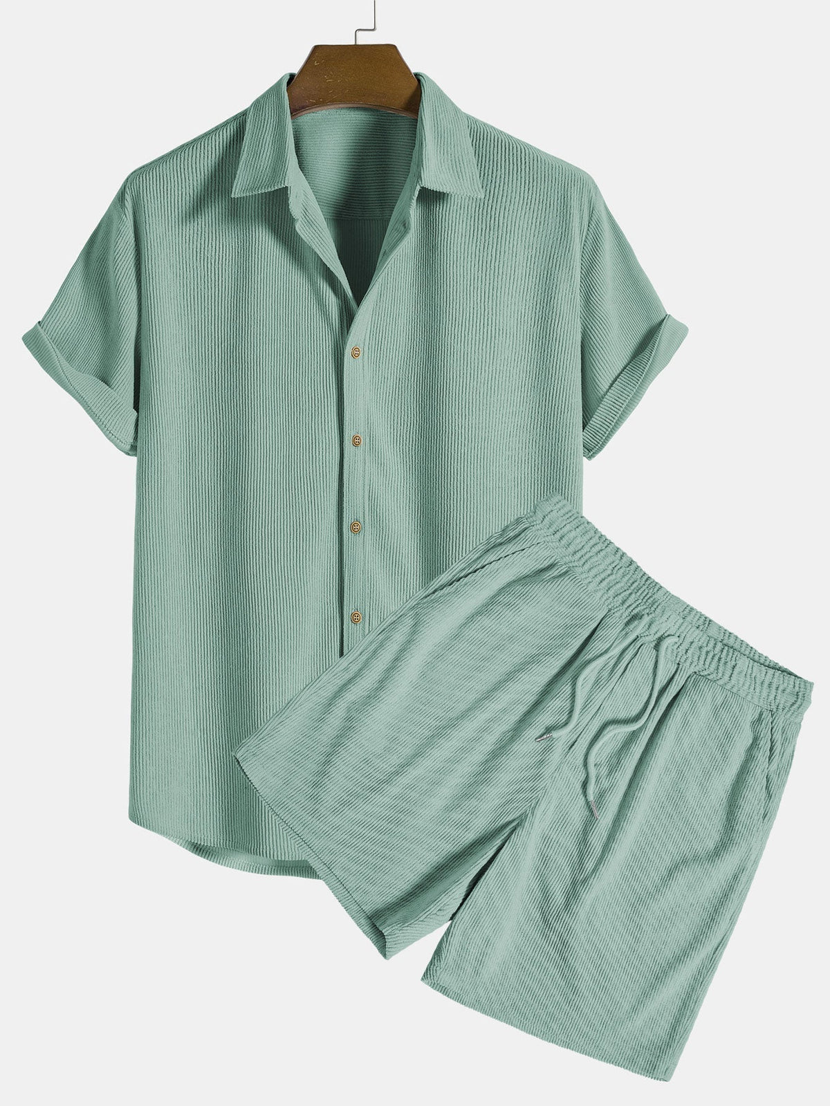 Variant image for Trendy Two-Part Summer Outfit for Men - Lightweight Casual Wear, Comfortable Fit, Versatile Style-14