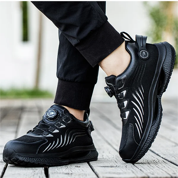 Variant image for Men's Steel Toe Work Boots, Lightweight Breathable Safety Shoes with Anti-Slip Sole and Impact Protection-25