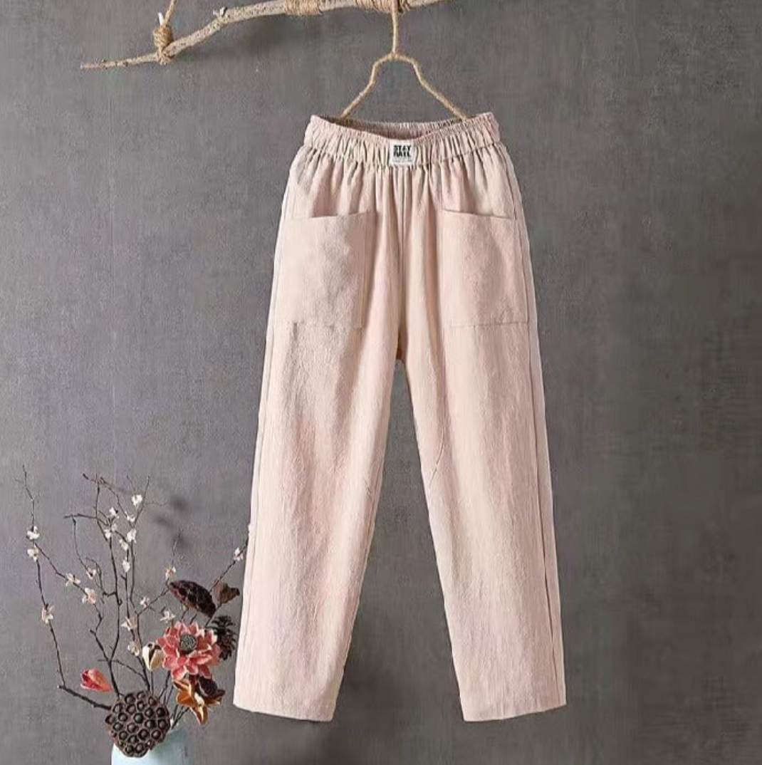 Bequeme Damenhose – lässiger Schnitt, Baumwolle, für den Alltag 5