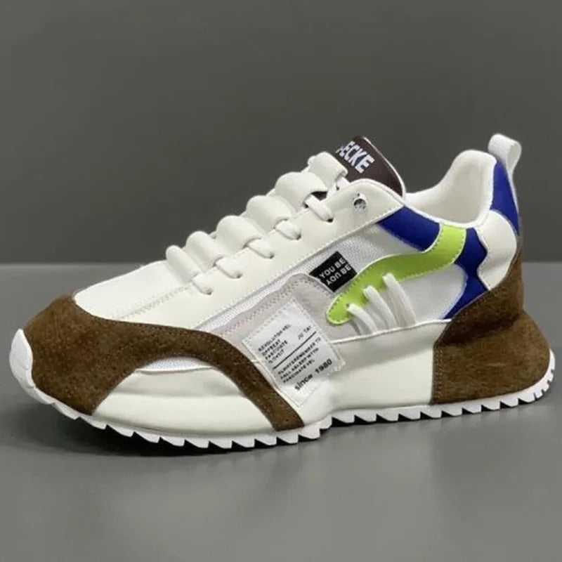 Breathable men's sneakers – lace-up design, double air cushioning, for everyday wear 2
