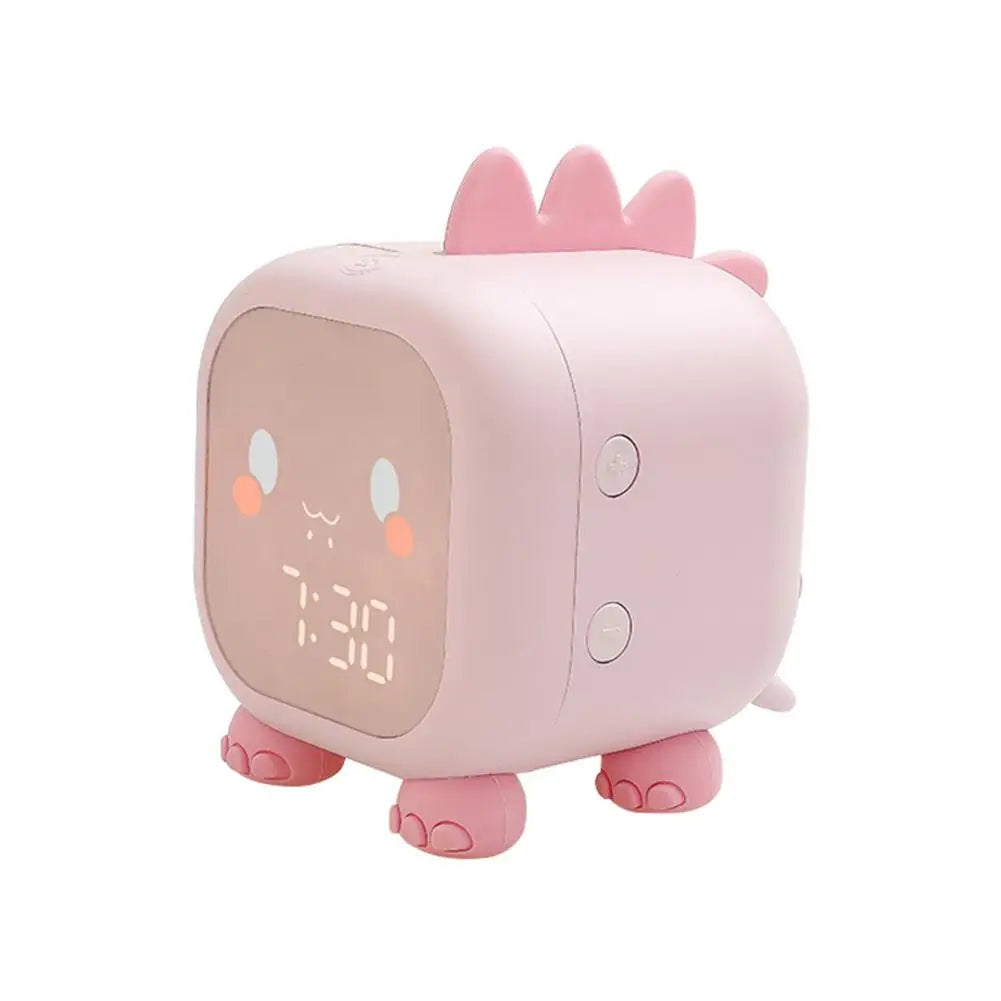 Alarm Kids Clock Dinosaur LED Clock With Temperature Display Voice Control Sleep Trainer Back to School 2025 Cute Gift