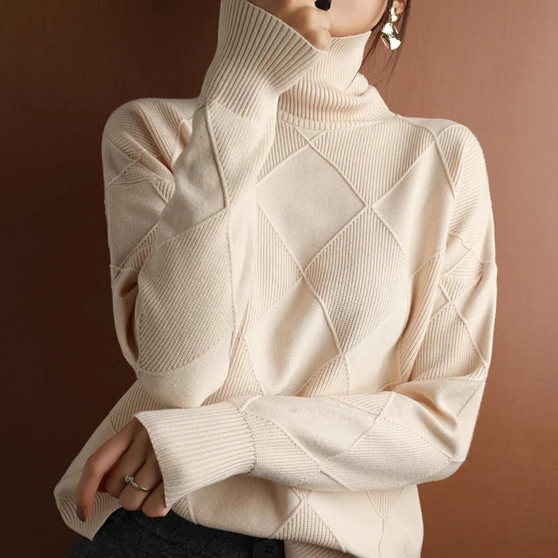 Cashmere Sweater Turtleneck Knitwear Fall 2026 Cozy Regular Essential Gift Idea