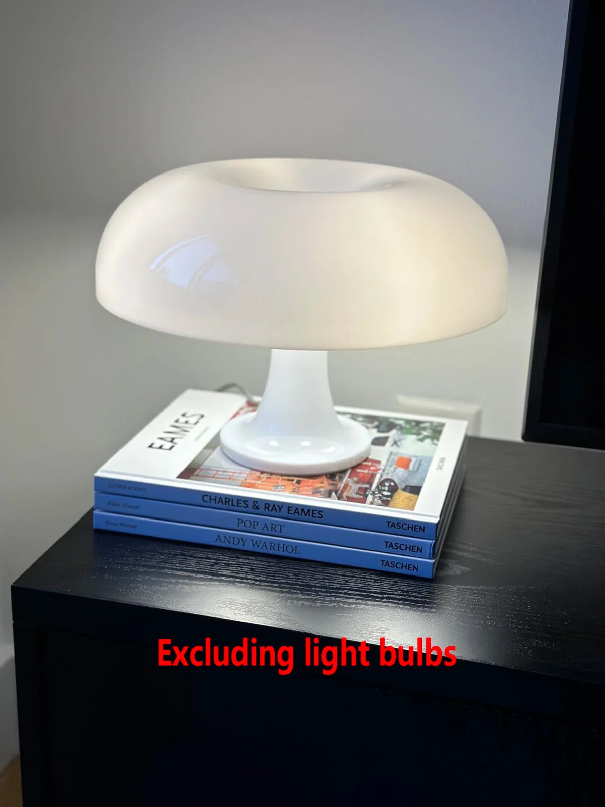 LED Japandi Mushroom Table Lamp Ivory Minimalist Bedside Lighting