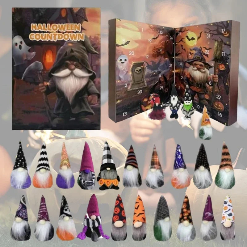 2025 Edition – Halloween 24-Figure Gnome Countdown Calendar