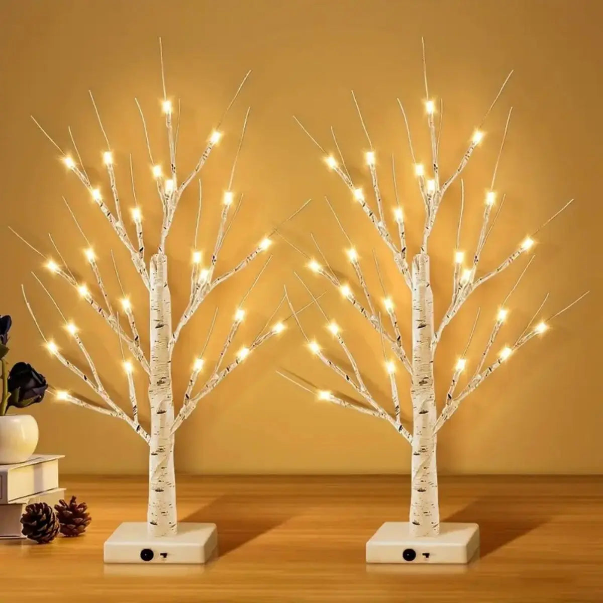 Easter LED Birch Tree Lamp USB Battery Powered Decor