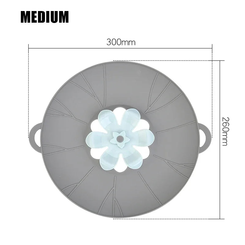 Pot Silicone Lid Spill Stopper Universal Anti Overflow Cover Kitchen Gadget Fall 2025 Keeps Stovetop Clean