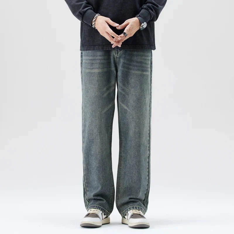 Men's Heavyweight Jeans - Loose Straight, Cotton Street
