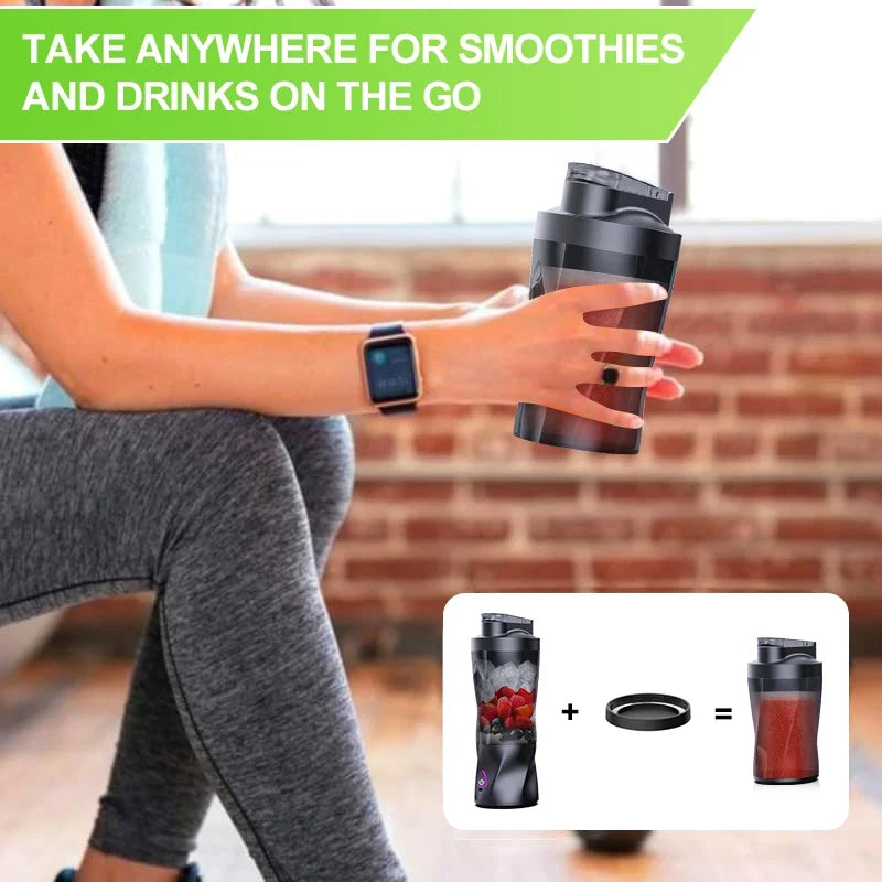 Travel-Friendly Juicer USB Battery-Powered 700ml Smoothie Blender Cup Outdoor Travel Summer 2026 On The Go