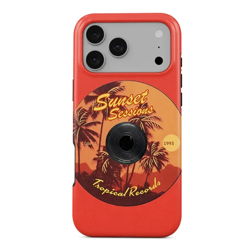 Ocean Tropical Double-Layer iPhone Case - PC TPU Cartoon Design Washable Cover for iPhone 11 to 17