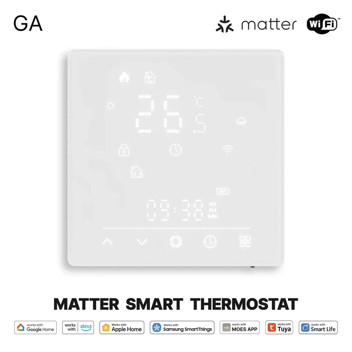 Thermostat Smart Matter WiFi Temperature Controller For Water Boiler Fall 2025 Energy Saving