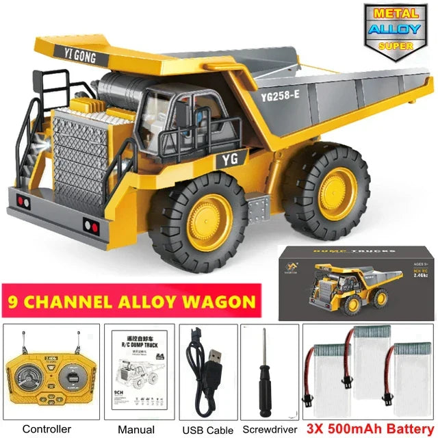 Remote2025 Edition Control Excavator Toy 4WD Construction Vehicle Battery Included Kids Gift Fall