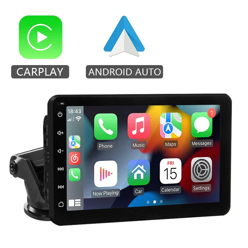 CarPlay2025 Edition Cordless Head Unit 7 Inch In Dash Car Stereo Universal Touch Screen Cordless Android Auto Fall
