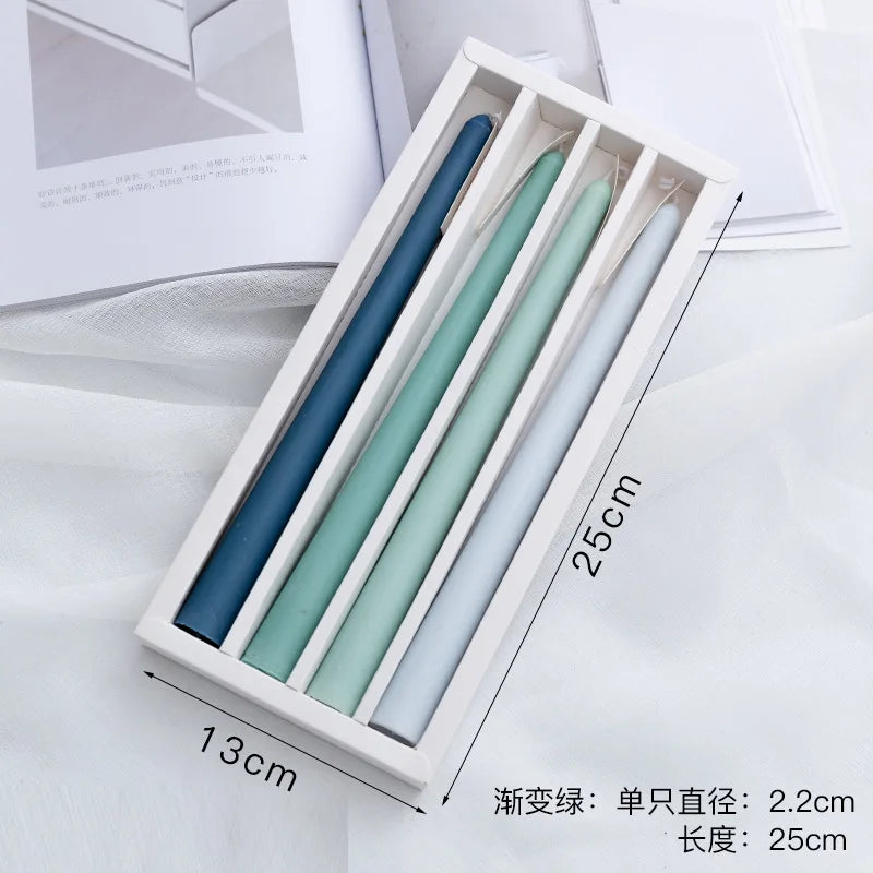 Candles Taper 4 Pack Slender Scented Smokeless Long Branch Wedding Table Decor Fall 2025 DIY Centerpieces
