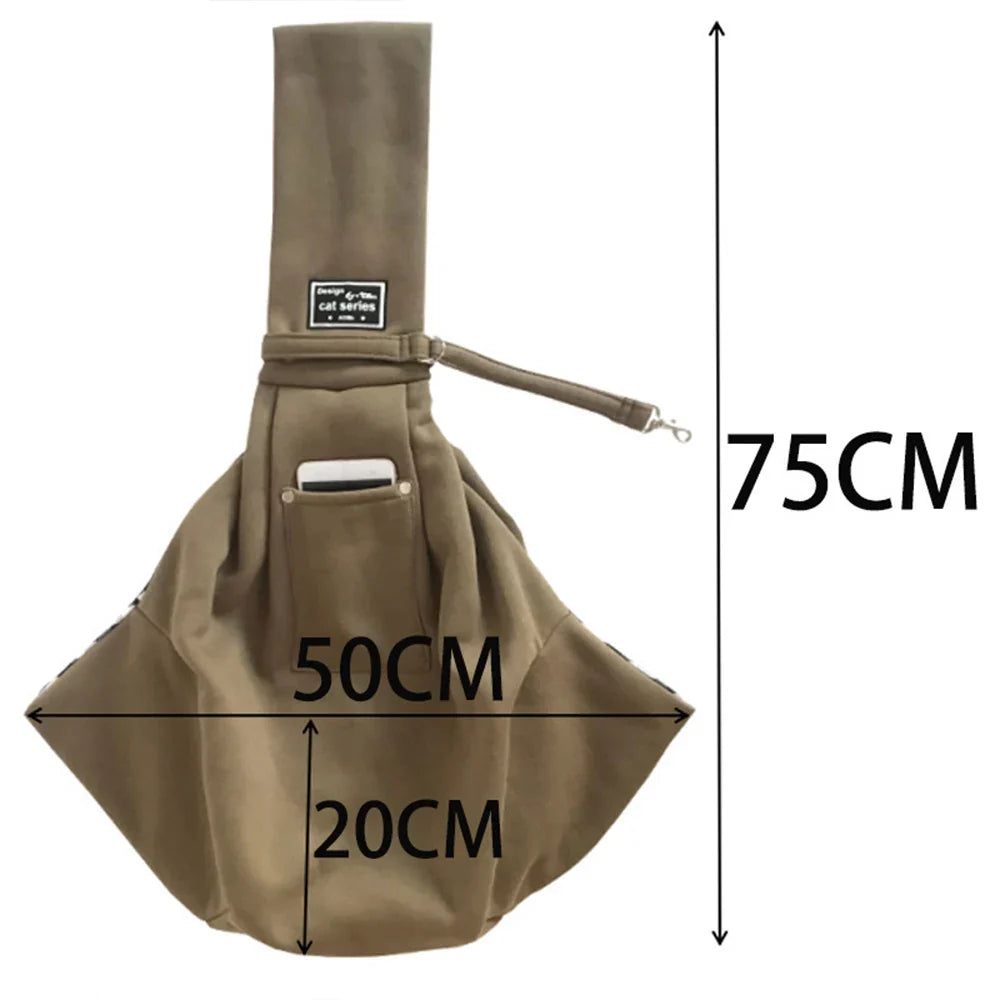 Cozy Dog Bag Pet Crossbody Shoulder Bag Sling for Compact Pets, Outdoor Travel, Travel-Friendly Pet Supplies