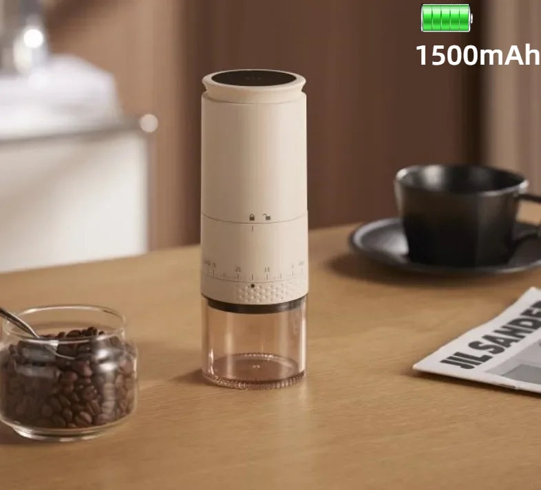 Motor-Driven Coffee Grinder 1500mAh Conical Burr Battery-Powered Externally Flexible Fall 2025 Uniform Grind Espresso And Drip
