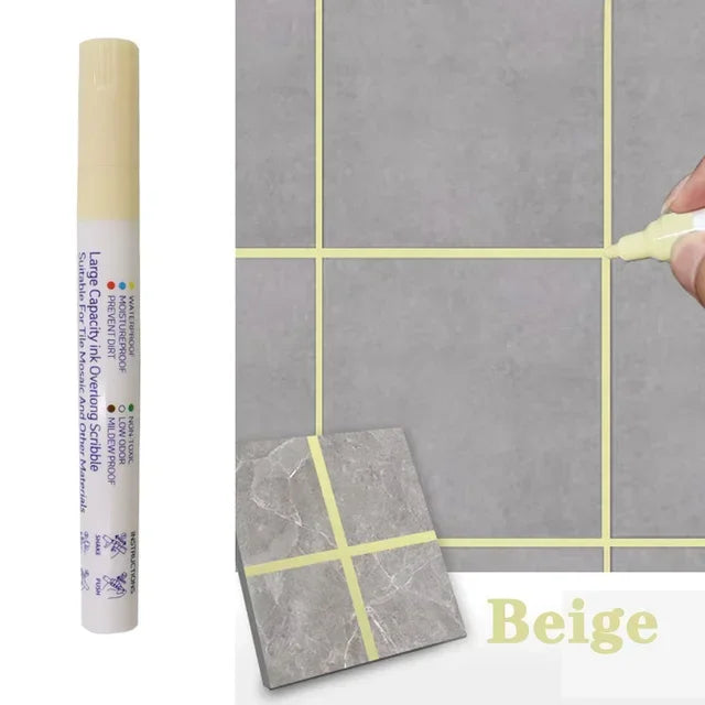 Water-Resistant Grout Pen Tile Marker Permanent Seam Repair Bathroom Kitchen Floor Wall