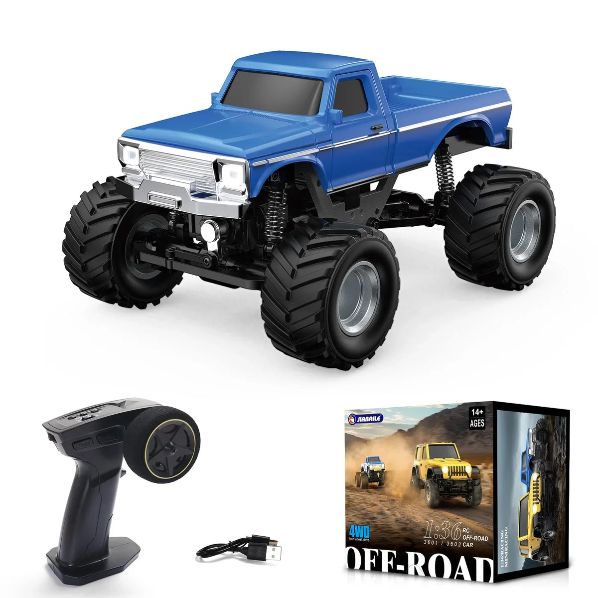 Car RC 1/36 4WD Off-Road Vehicle Light System RTR Hobby Model Fall 2025 Gift Idea