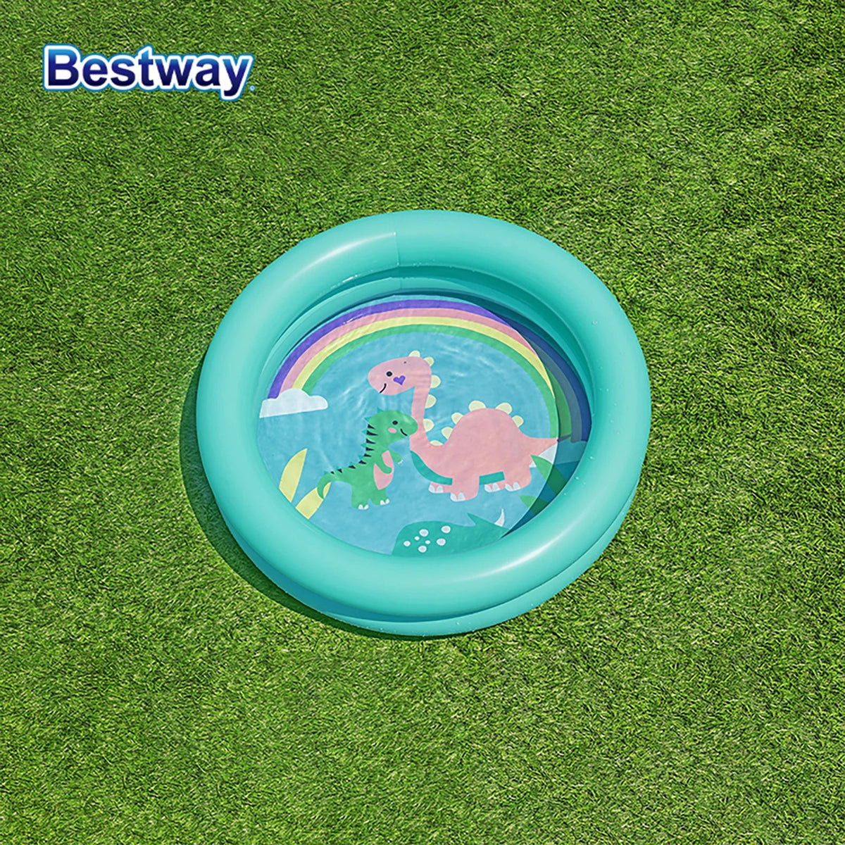 Variant image for Inflatable Backyard Swimming Pool for Kids, 8ft Portable Summer Play Pool with Durable PVC and Bright Colors-2