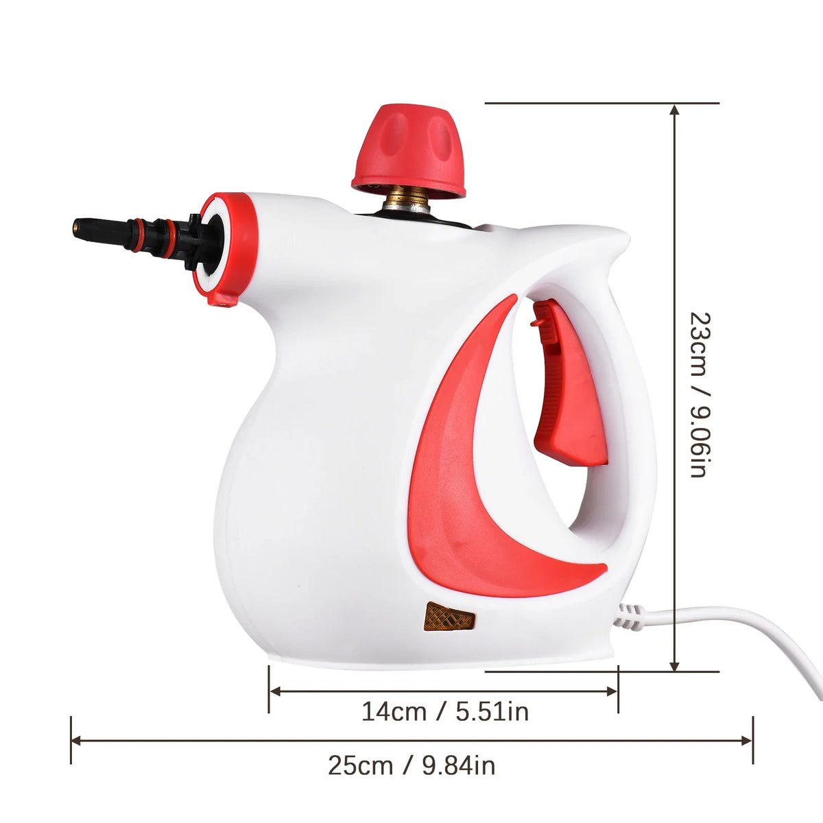 1050W Hand-Held Steam Cleaner - Travel-Friendly High Temp Machine for Kitchen, Sofa, Bathroom, Car