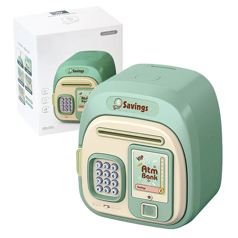 Piggy Electronic Bank Password Protected Mini ATM Toy For Kids Back To School 2025 Teaches Saving