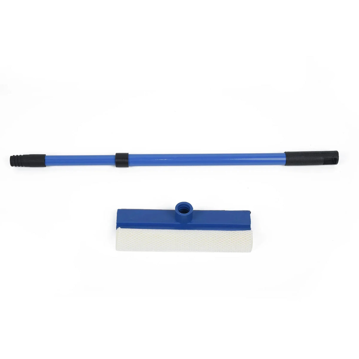 Telescopic Window Glass Cleaner with Long Handle Sponge Brush - Household Cleaning Device