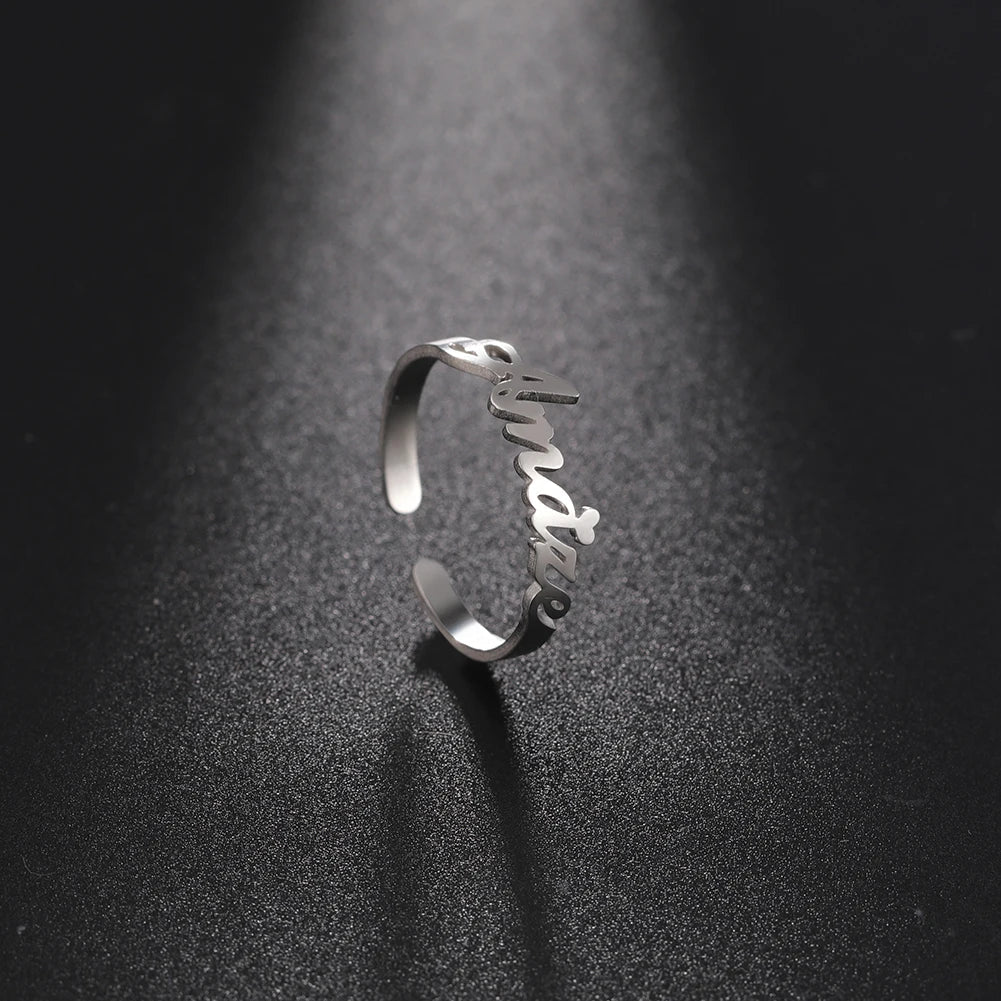 Name2026 Edition Ring Custom Double First Names Jewelry For Couples Personalized Gift TikTok Viral Fall