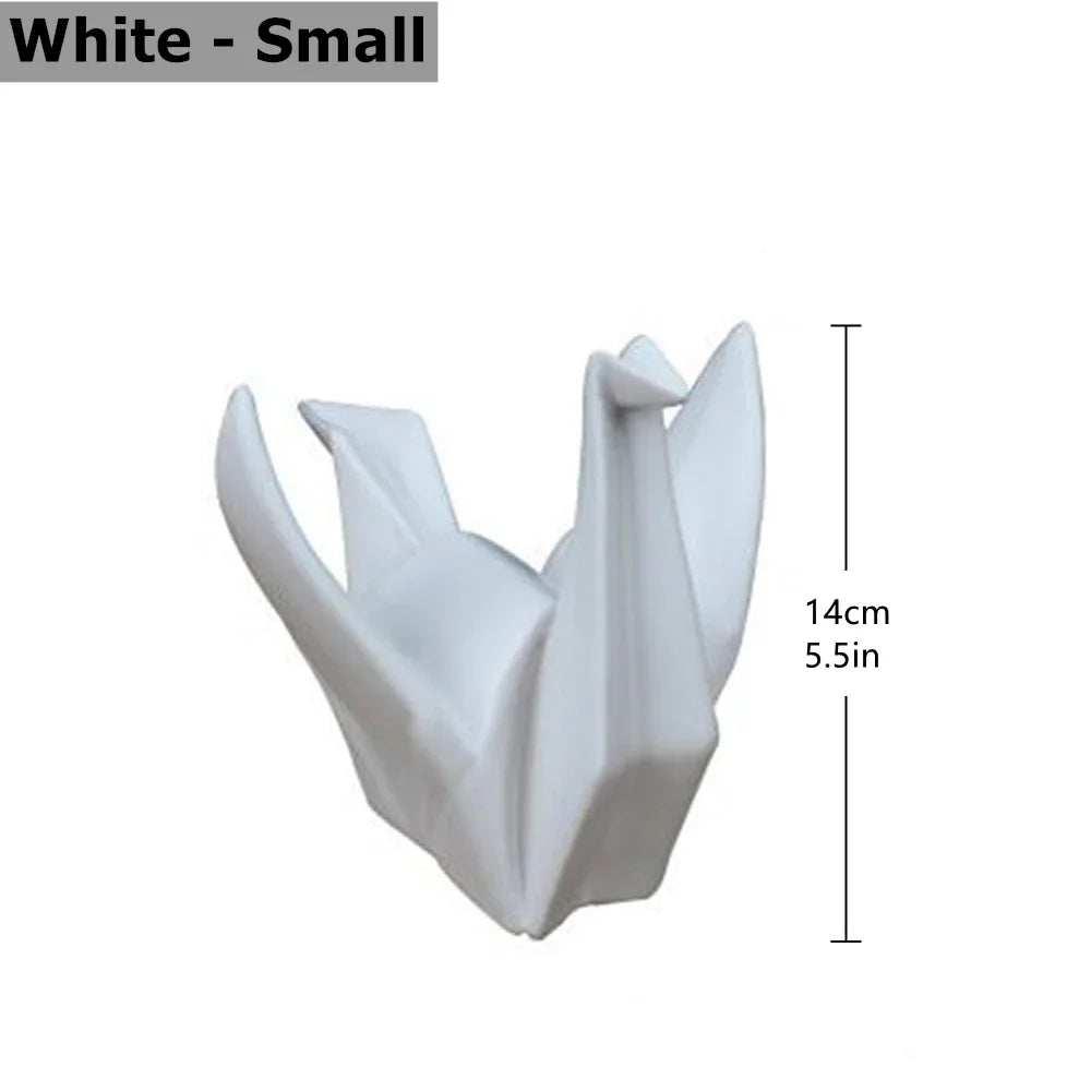 Ceramic Bird Statue Origami Sculpture Contemporary Desktop Household Decor Fall 2025 Accent Minimalist Office Gift