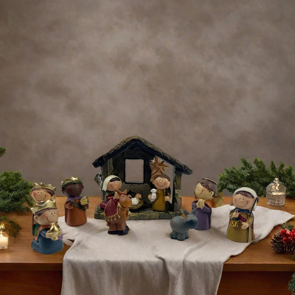 Nativity Advent Calendar 24 Pcs Miniature Nativity Figurines Kit for Christmas Countdown 2025 Family Activity