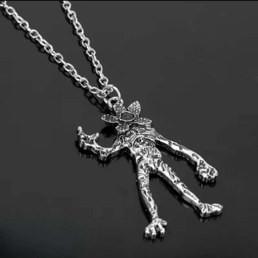 Monster Pendant Necklace 925 Sterling Silver Upside-Down Monster Charm Flexible Valentine Gift 2026 Gift Ready