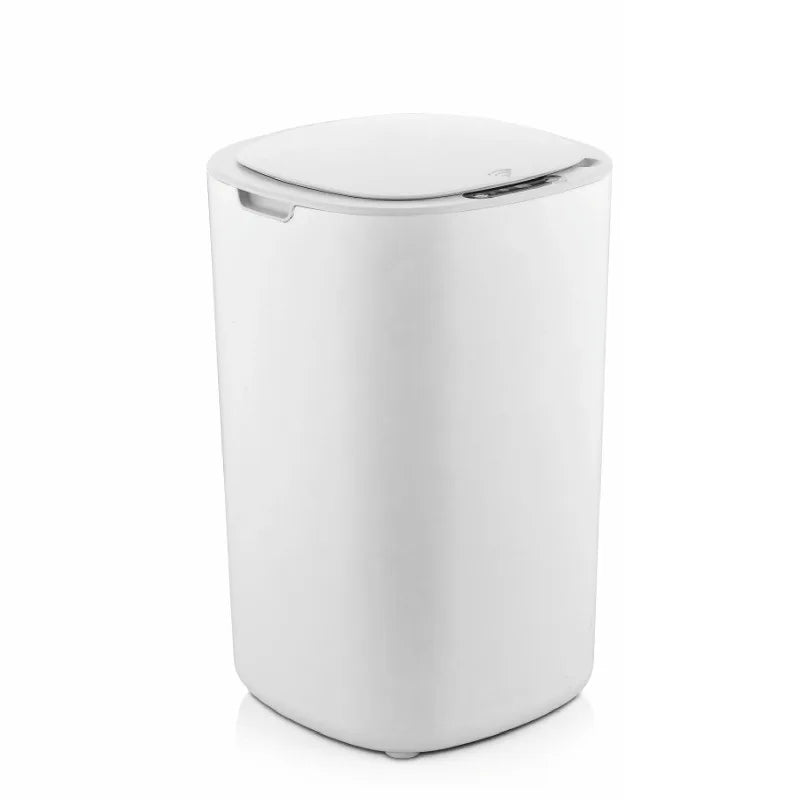 Smart Sensor Trash Bin With Flip Lid For Household Touchless