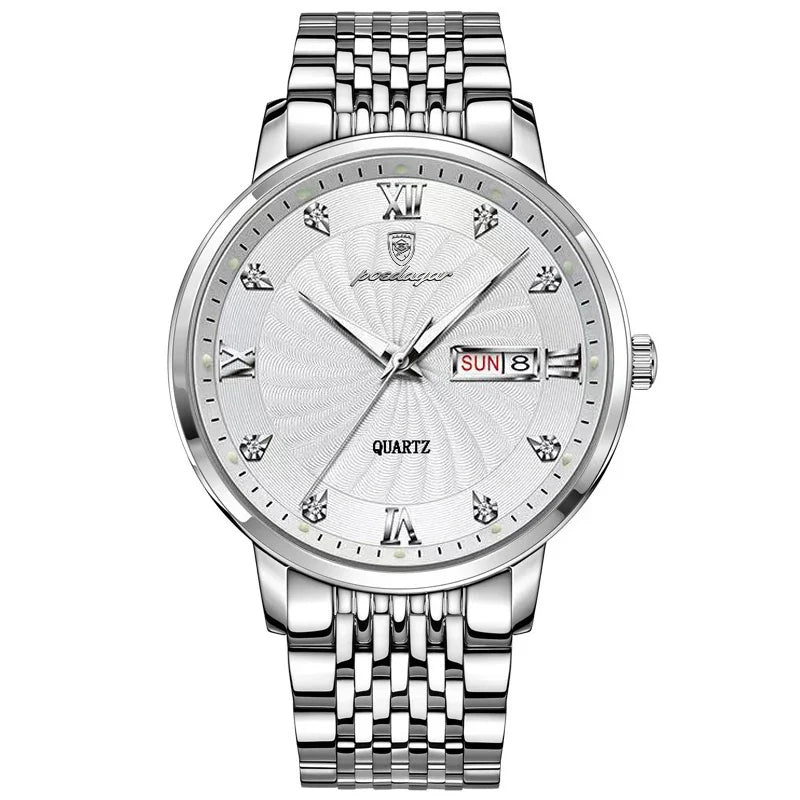Wristwatch Quartz Stainless Steel Luminous Date Week