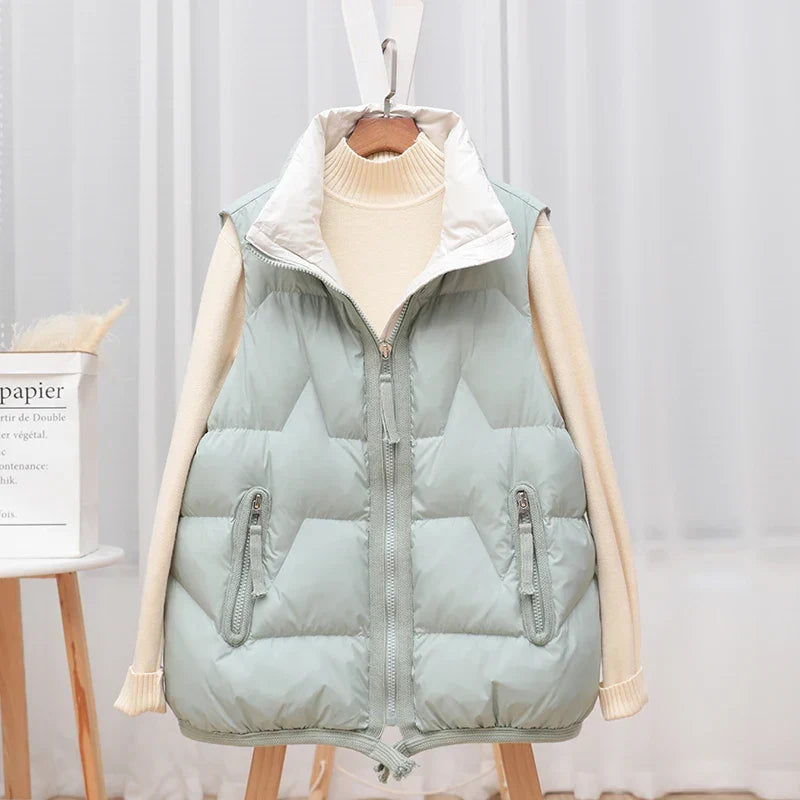 Light Women’s Puffer Vest - Short Relaxed, Duck Down