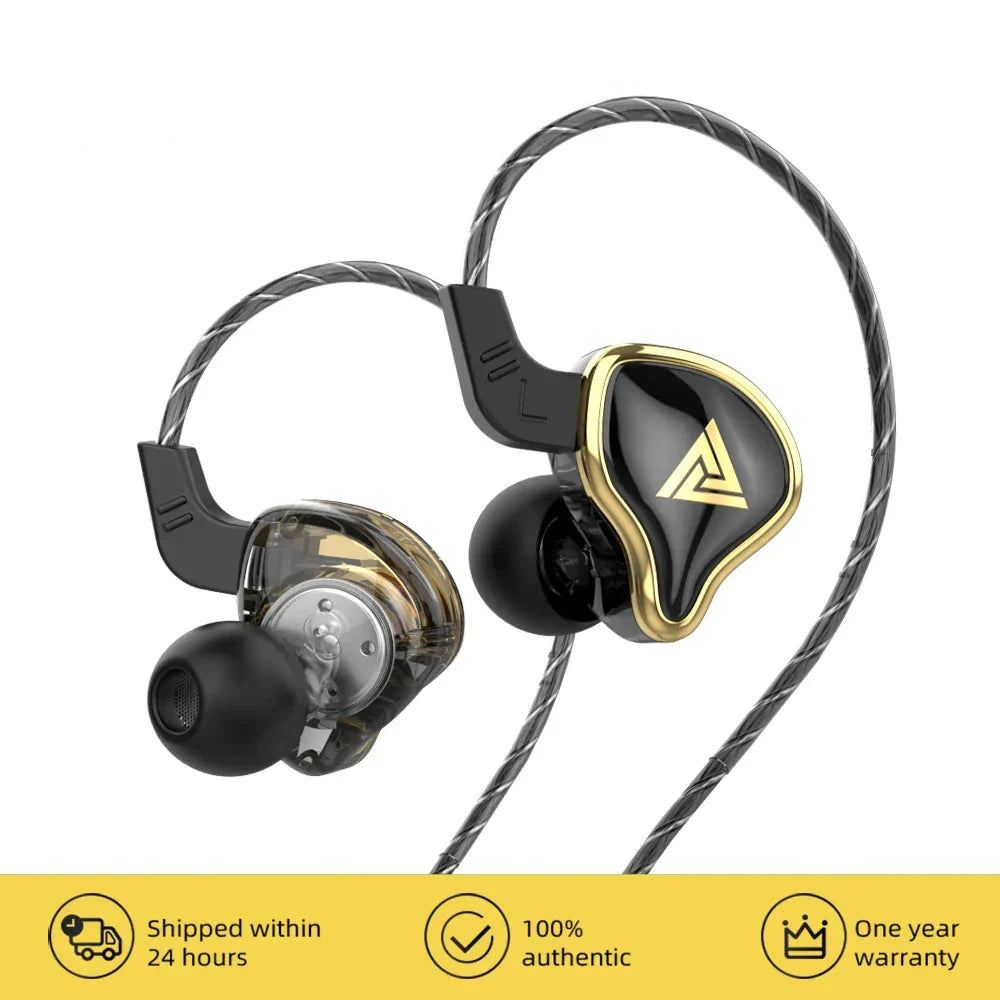 Earphones 1DD Dynamic Driver Sport Earbuds Active Noise Cancelling Water-Resistant Fall 2025 Gift