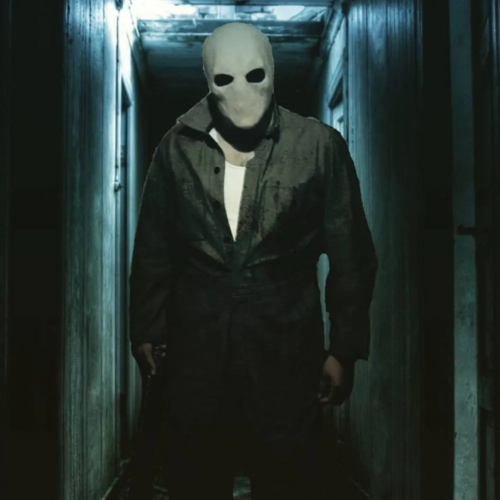 Mask Slenderman Latex Faceless Horror Halloween Costume