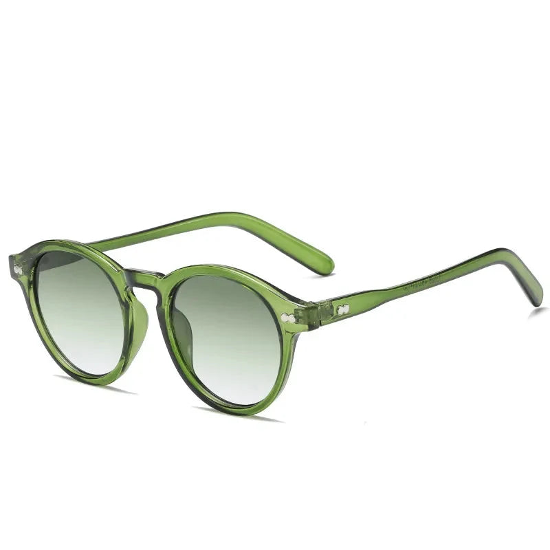 Retro Round Sunglasses for Women Men Vintage Black UV400 Outdoor Eyewear Trendy Sun Glasses
