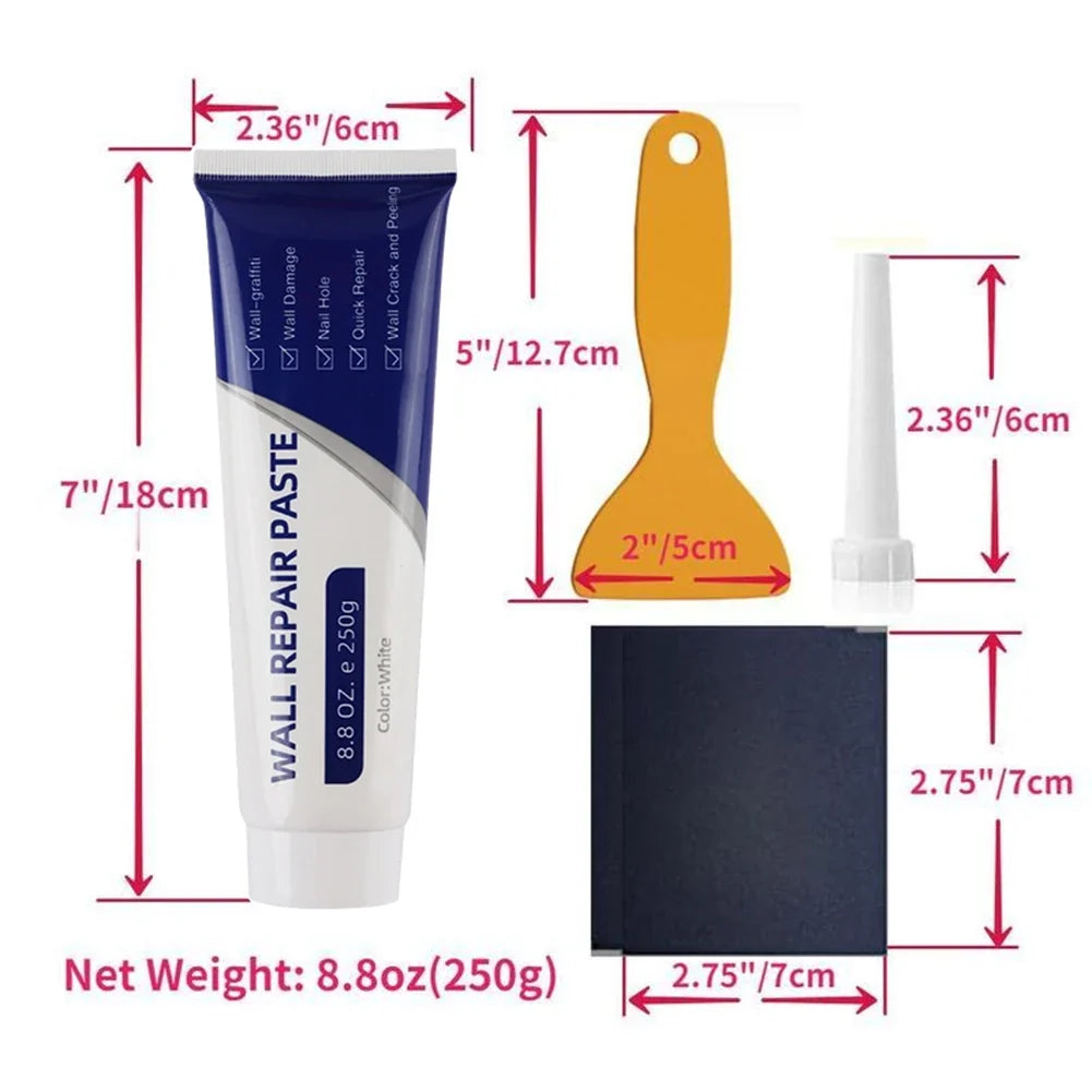 Wall Repair Paste 250g - Multi-Functional Fast-Dry Patch Kit, Simple-To-Use, Strong Adhesion | Fall 2026 DIY Trend