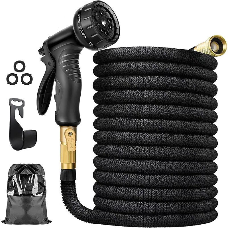 Flexible Kink-Free Water Hose With Nozzle Kit, Summer 2025 Backyard Must-Have – Expandable Garden Hose 100ft