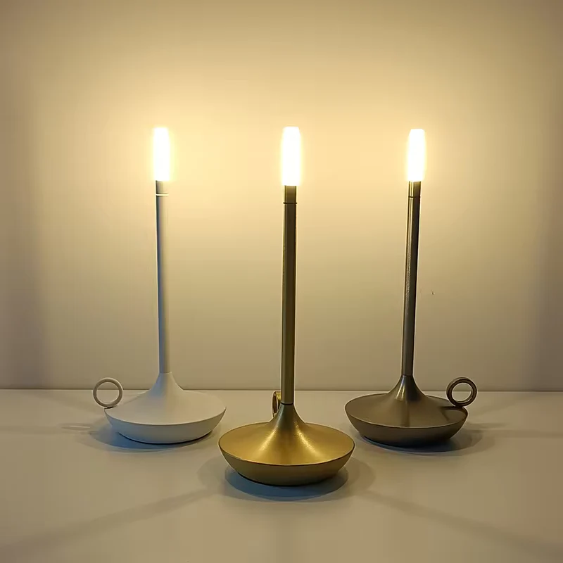 Battery-Powered Touch Table Lamp Cordless Indoor Outdoor Lighting Flexible Brightness Gift Idea