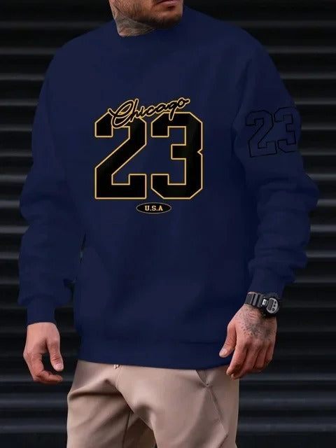 Relaxed Crewneck, Fleece, Casual – Warm Men’s Sweatshirt