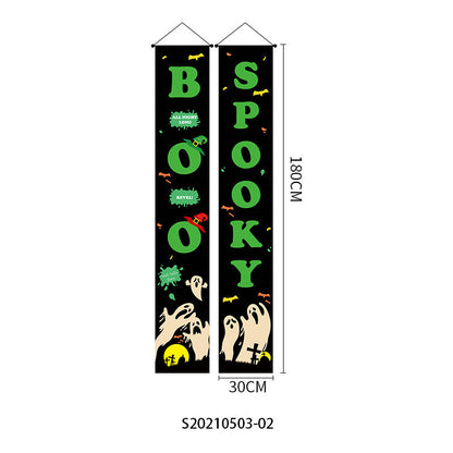 Doorway Halloween Banners Pair Oxford Cloth 180x30cm