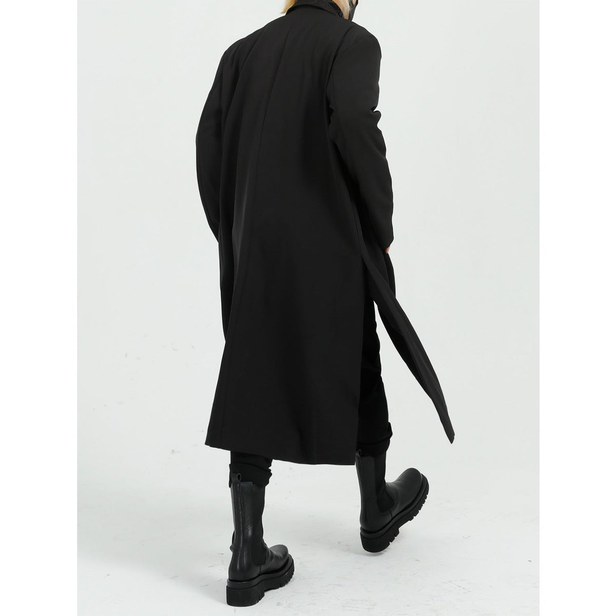 Light Relaxed Men’s Overcoat - Long Polyester Spring