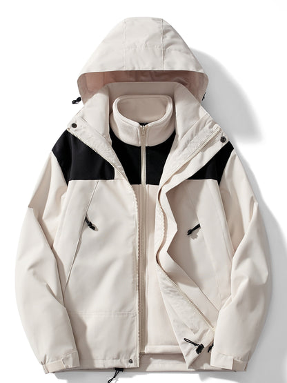 Water-Resistant Women’s 3-in-1 Jacket - Relaxed Fleece Winter