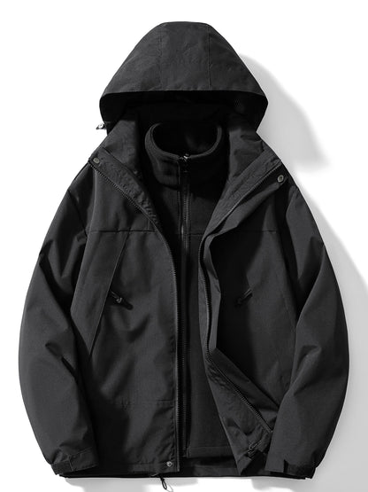 Water-Resistant Women’s 3-in-1 Jacket - Relaxed Fleece Winter