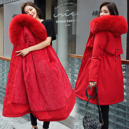 Women’s Warm Winter Coat - Relaxed A Line, Faux Fur, City