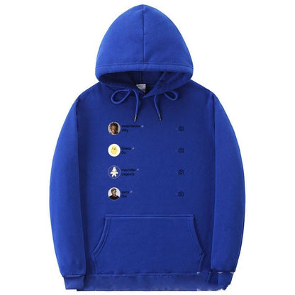 Men's Oversized Hooded Sweater - Relaxed Fit, Fleece Casual