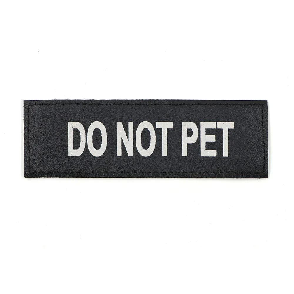 Service Dog Patch Black Harness Label Hook And Loop Fasteners Fall 2025 Simple On Off For Fast Identification