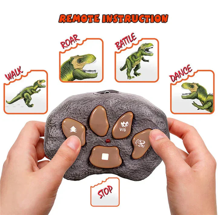 Control Remote T Rex Dinosaur LED Light Up Walking Roaring Toy For Kids Fall 2025 Gift